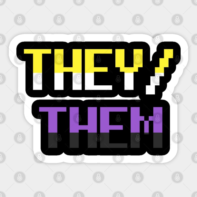 they/them (nonbinary) Sticker by hangryyeena